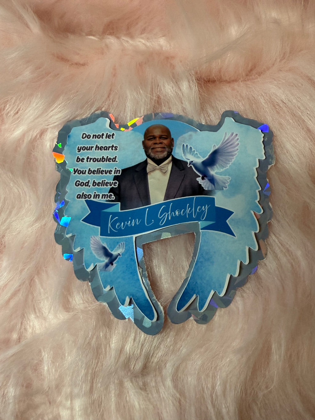 Custom Memorial Pins Angel Wings