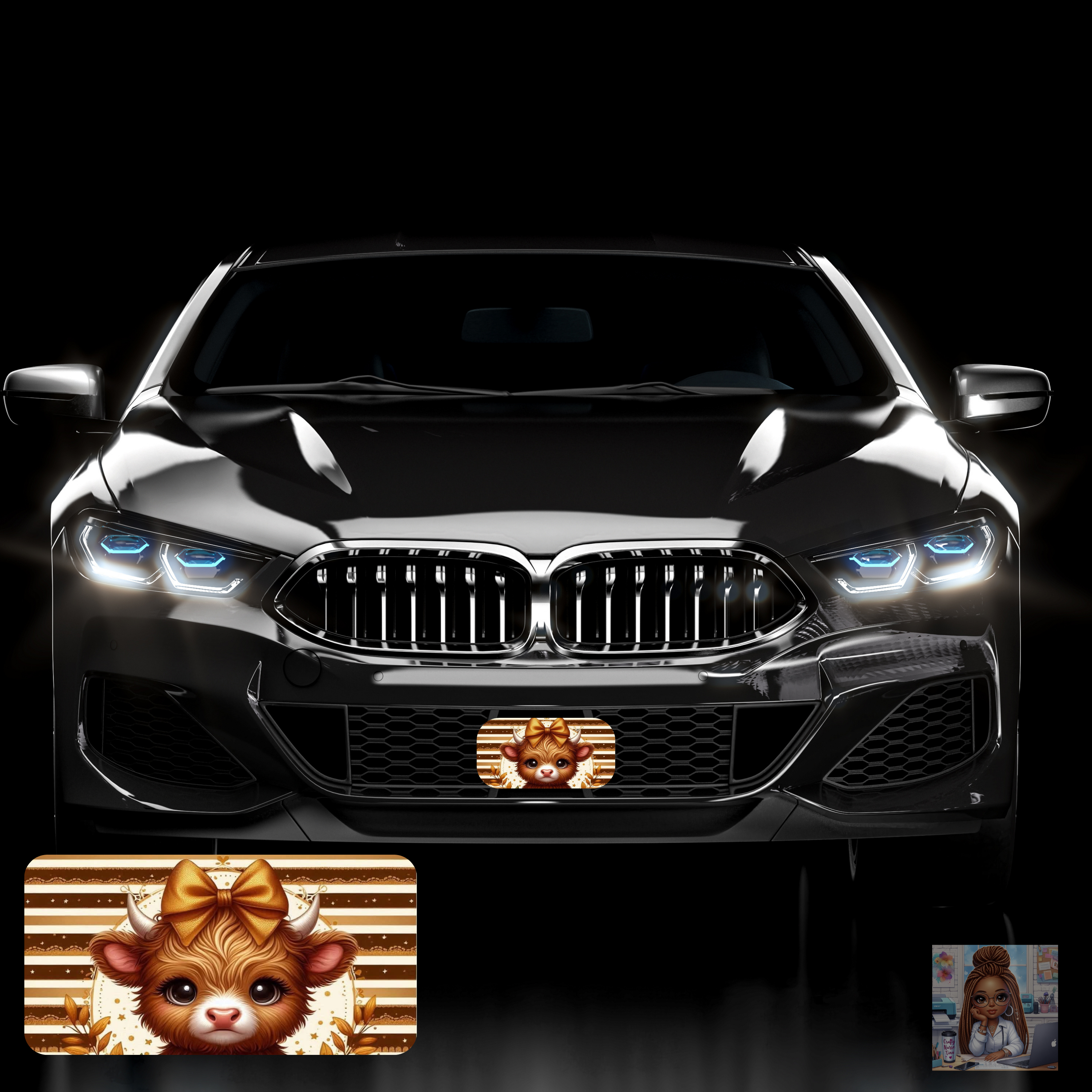 Custom sublimated vanity tags